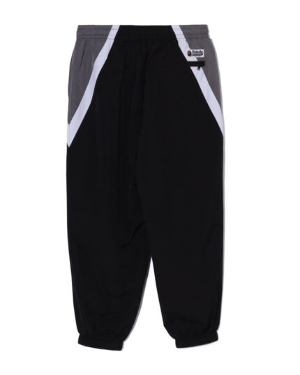 Color Blocking Metal Logo Pin Track Pants