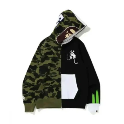 Full Zip Up Camo Ape Bape Panda Hoodie